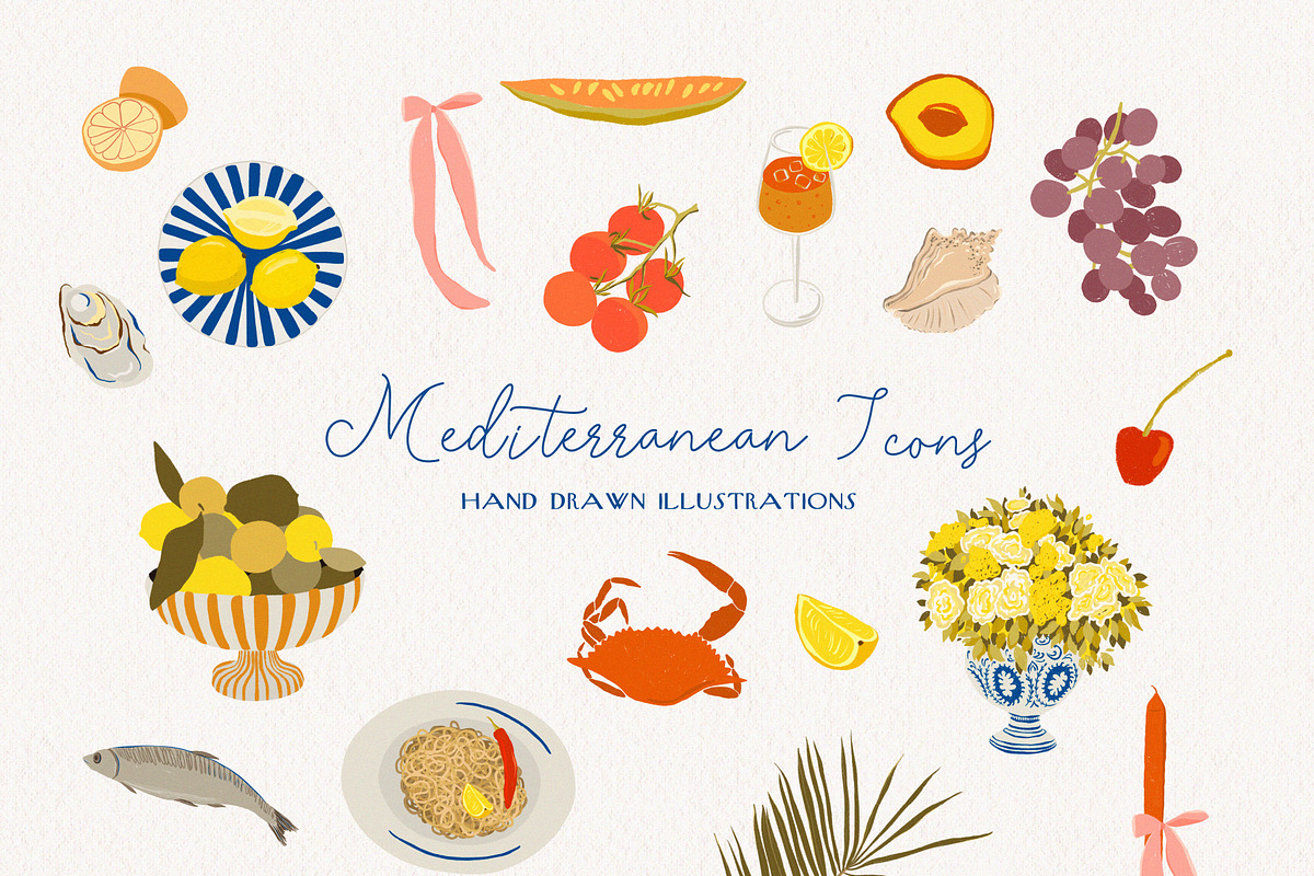 Mediterranean Summer aesthetic, an Object Graphic by lokko studio (Photo 3 of 9)