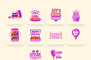 Birthday Sticker Set, an Emoji Icon by Brickclay (Thumbnail 8 of 8)