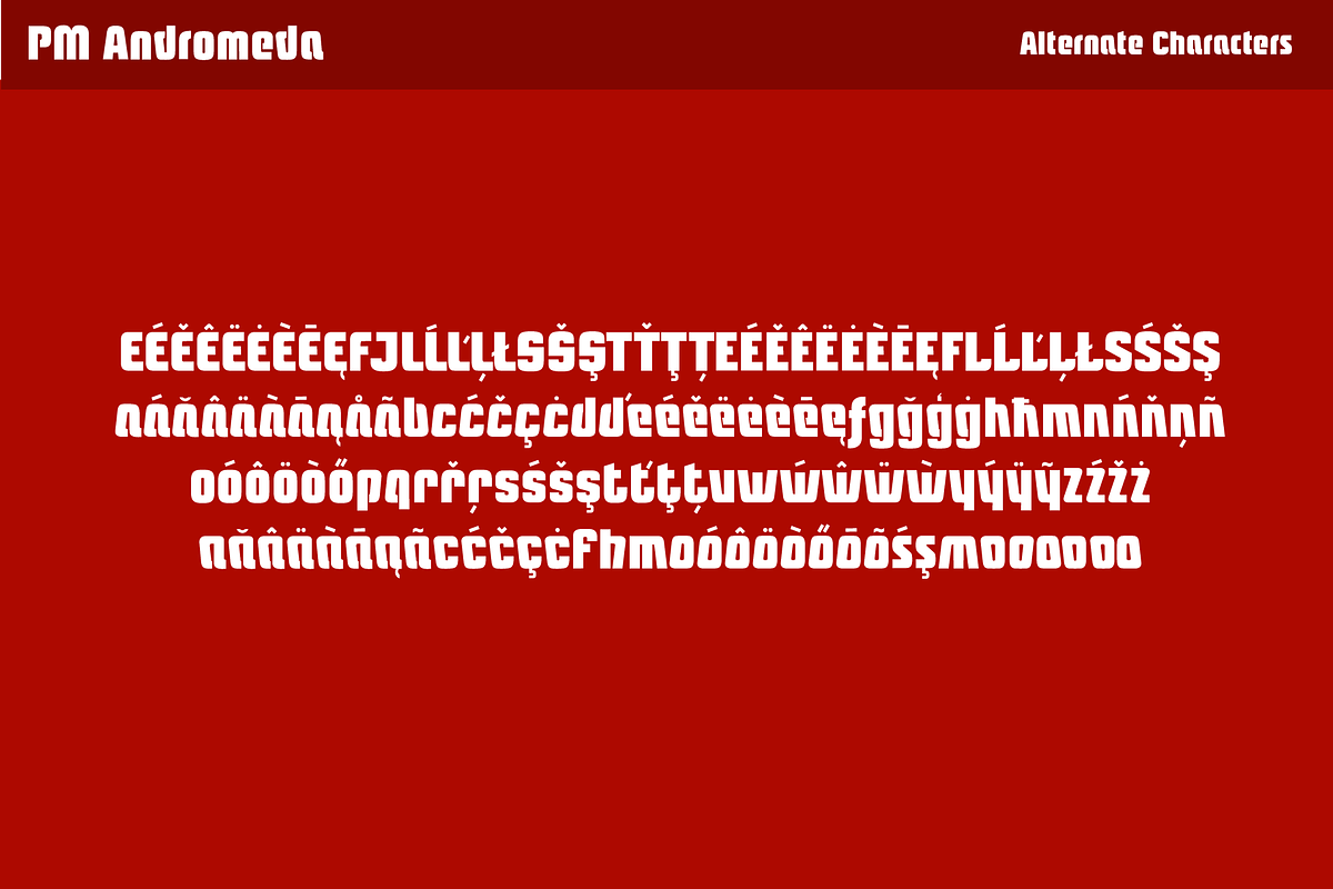PM Andromeda Sci-Fi & Fantasy Font, a Sans Serif Font by Paper Moon Graphic Supply (Photo 6 of 6)
