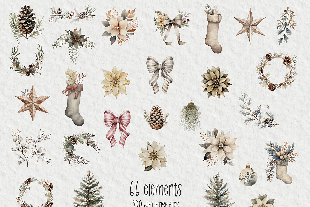 Cozy Christmas Clipart, an Object Graphic by Papaya (Photo 3 of 8)