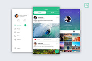 Ramro app template iOS, an UI Kit Template by Danfe Designs (Thumbnail 3 of 8)