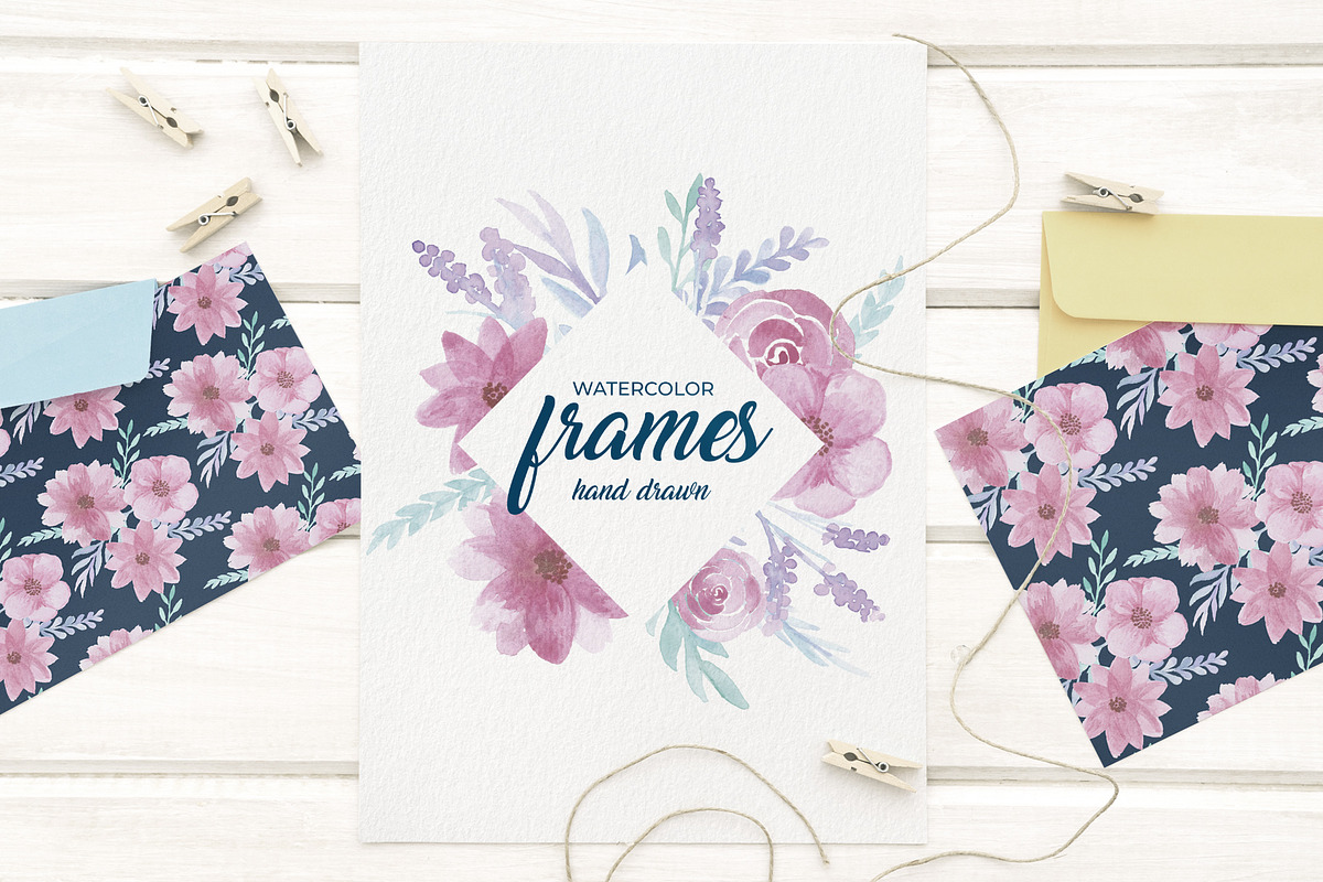 Delicate Watercolor Floral Graphics, an Illustration by RV Zarpelon (Photo 6 of 8)