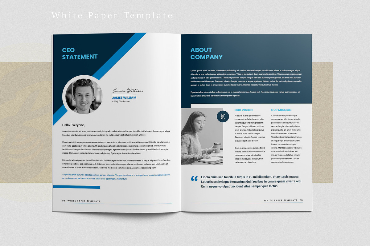 White Paper Template, a Brochure Template by ArtisticLand (Photo 3 of 8)