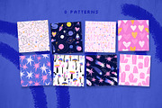 COSMIC LOVE: clipart, cards, pattern, a Seasonal Illustration by Elliko shop (Thumbnail 7 of 11)