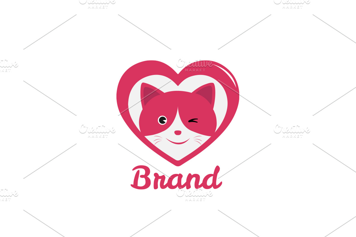 Cute Cat Lovers Logo, a Branding & Logo Template by Pahlevi Studio (Photo 2 of 3)