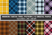 Modern Tartan Twill Pattern Bundle, a Pattern Graphic by Gfx Expert Team (Thumbnail 1 of 3)
