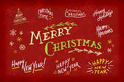 Christmas Lettering Pack, a Texture Illustration by JoshuaRed Design (Thumbnail 2 of 2)