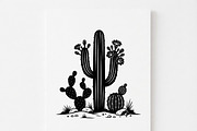 60 Desert Cactus Floral Silhouette, a Seasonal Illustration by Amazin_art (Thumbnail 22 of 24)
