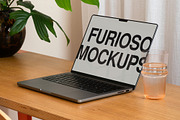 MacBook Mockup 06FM, a Mac Mockup by FURIOSO mockups (Thumbnail 1 of 4)