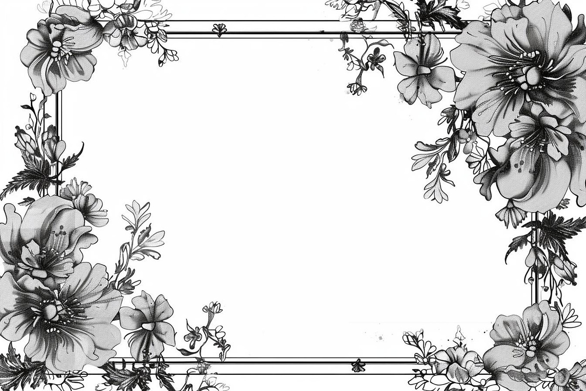 Floral Frame Border Laser Cut Bundle, an Object Graphic by balal (Photo 11 of 15)