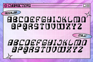 Cosmic Echoes - Y2K Font