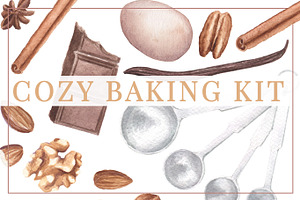Cozy Baking Watercolor Kit