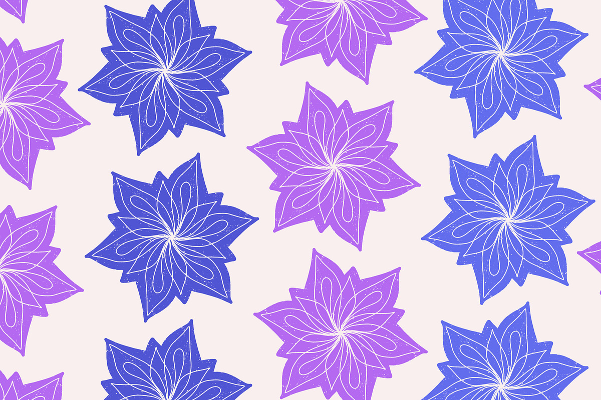 Bold Floral Mandala Seamless Vector, a Pattern Graphic by NayaChu (Photo 6 of 11)