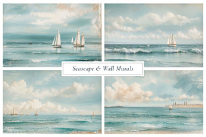 Seascape Wall Mural & Wallpaper