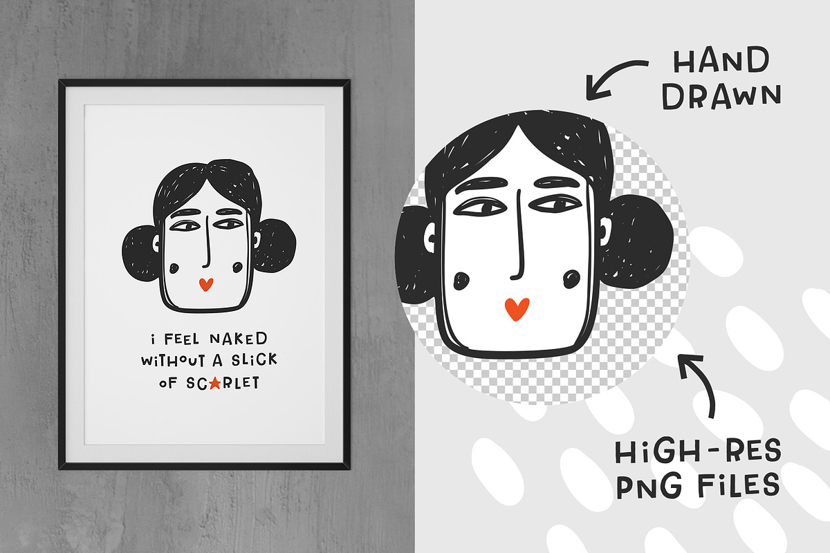 Cute people faces collection, a Graphic by Murvin (Photo 9 of 11)