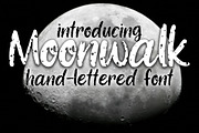 Moonwalk hand-lettered font, a Handwritten Font by Alexis Gentry (Thumbnail 1 of 5)
