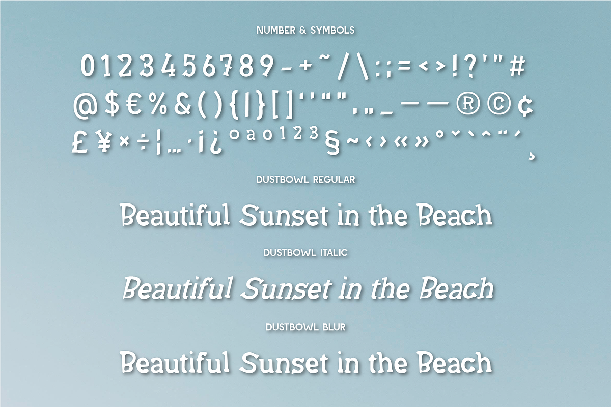 Dustbowl - Western Serif, a Serif Font by Indotype Foundry (Photo 3 of 8)
