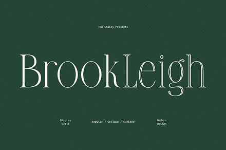 Brookleigh - Classy Serif Font, a Serif Font by Tom Chalky