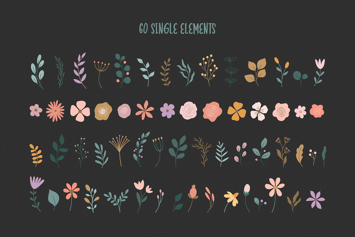 Summer Florals Collection, a Seasonal Illustration by Little Nordic Atelier (Photo 3 of 11)