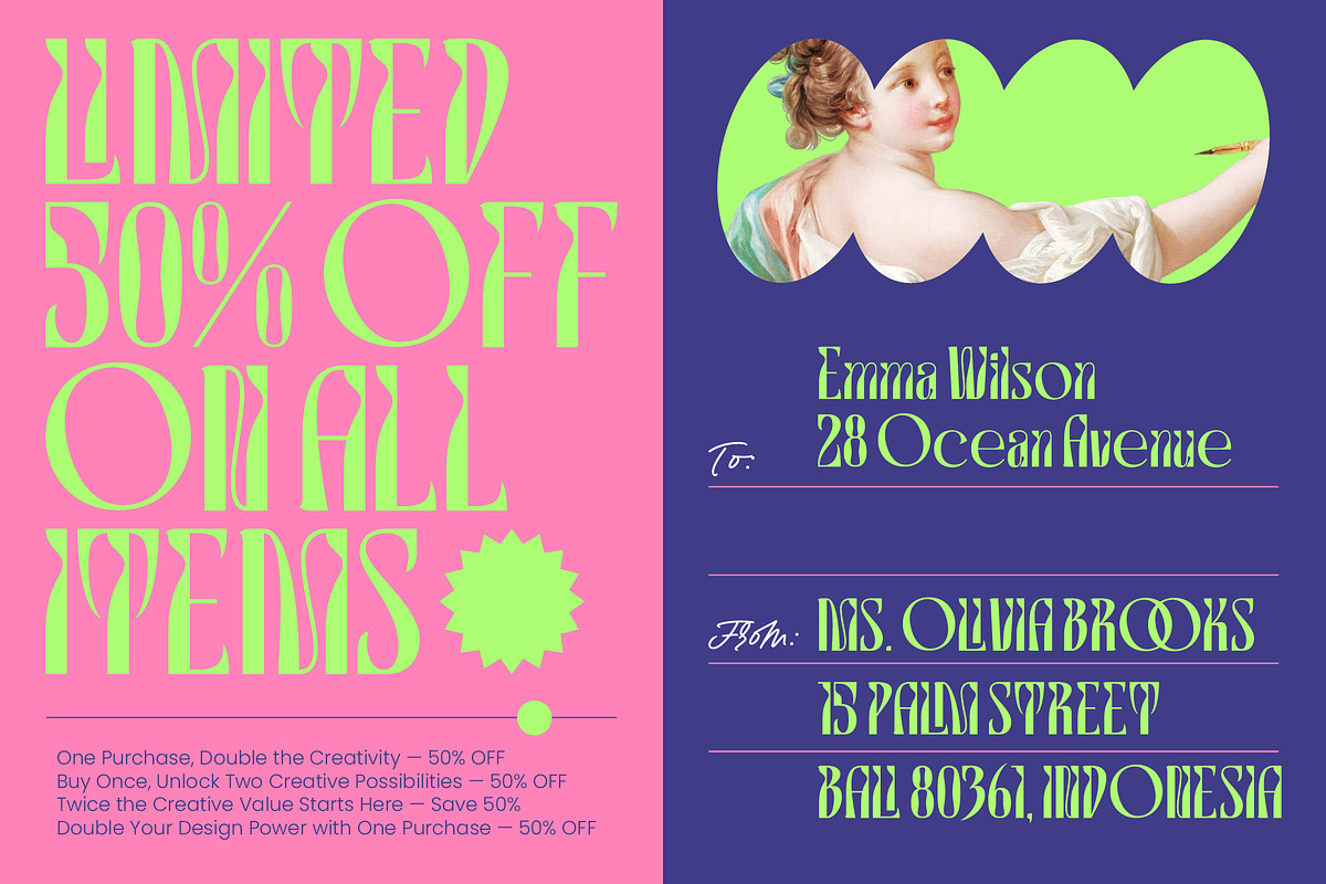 Mooklins Decorative Display Font, a Serif Font by timelesstype.co (Photo 3 of 10)