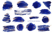 Sapphire & Gold abstract clipart, a Texture Graphic by My Wondercolor (Thumbnail 4 of 7)
