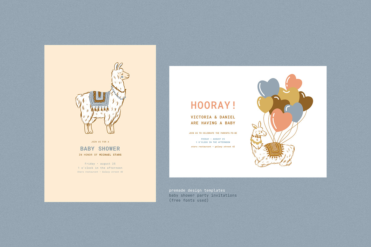 Llamas illustrations, an Animal Illustration by adehoidar (Photo 4 of 6)