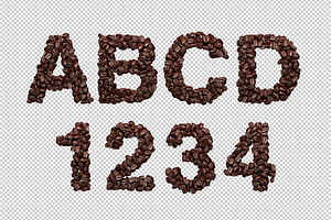 Coffee Beans Font