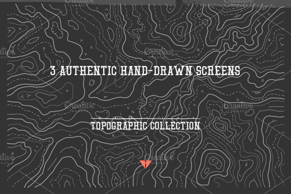 Authentic topographic collection, a Background Graphic by Digithings (Photo 3 of 8)