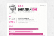 Resume PSD Template, a Resume Template by Zomorsky (Thumbnail 4 of 5)