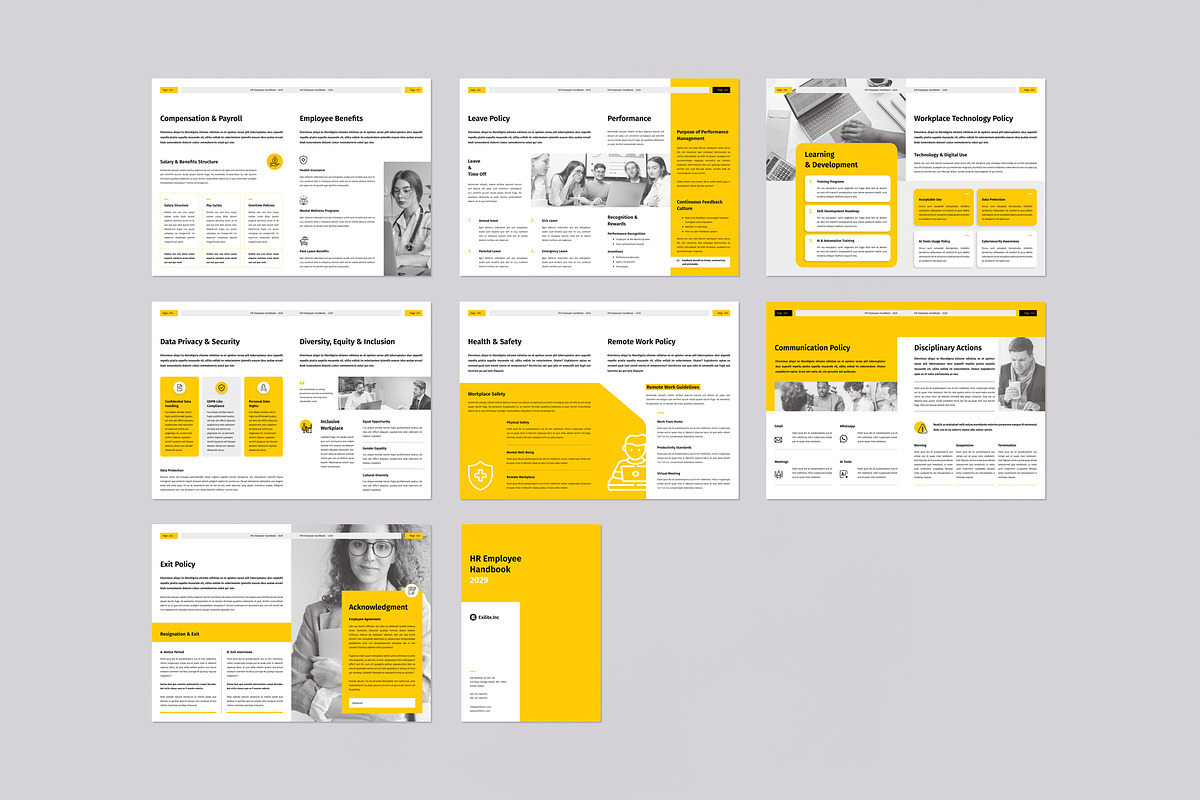 HR / Employee Handbook, a Brochure Template by Orcshape Studio (Photo 12 of 12)