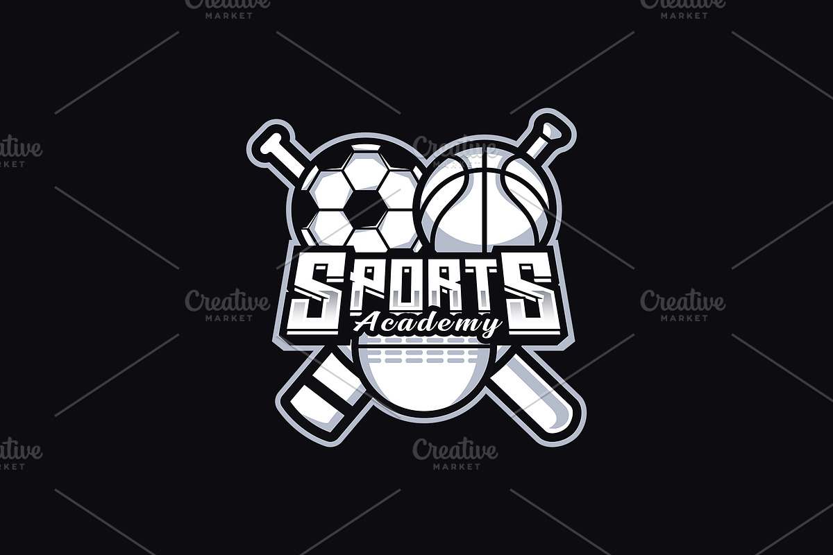 Sports Academy Mascot Logo Template, a Branding & Logo Template by HasnainGFX (Photo 3 of 3)