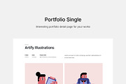 Julia - Creative Portfolio Template, a HTML Template by TemplatesJungle (Thumbnail 7 of 9)
