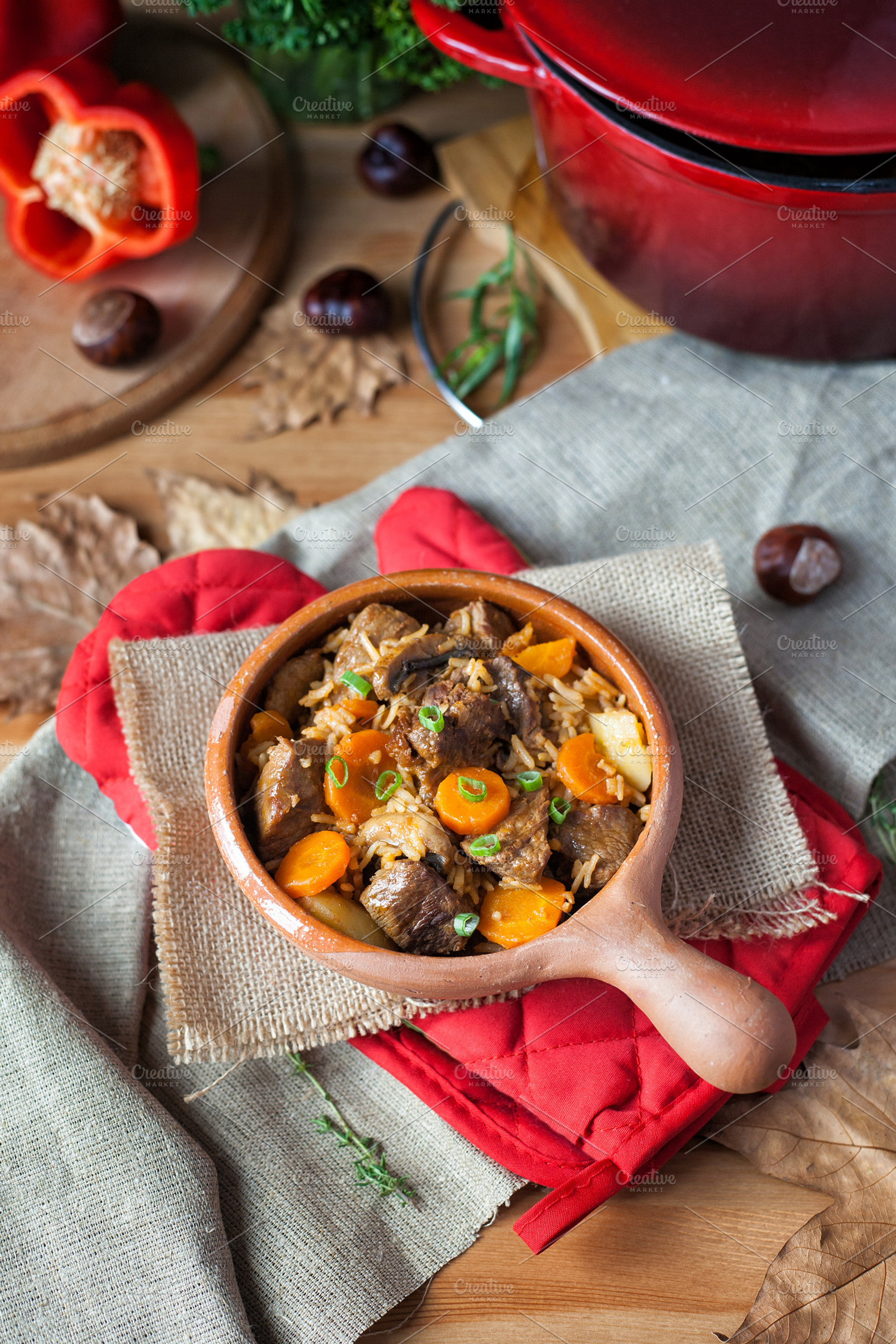 Beef stew with vegetables featuring stew, beef, and meat, a Food & Drink Photo by AlinLyre