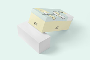 Long Rectangular Shoe Box Mockups