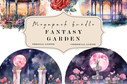 Magical Fantasy Watercolor Clipart, a Photo by Redwood Digital Art (Thumbnail 9 of 11)