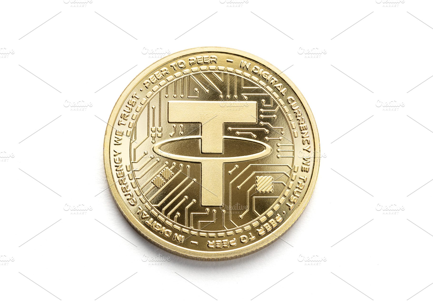 USDT isolated on white background, a Background Photo by Formatoriginal photo