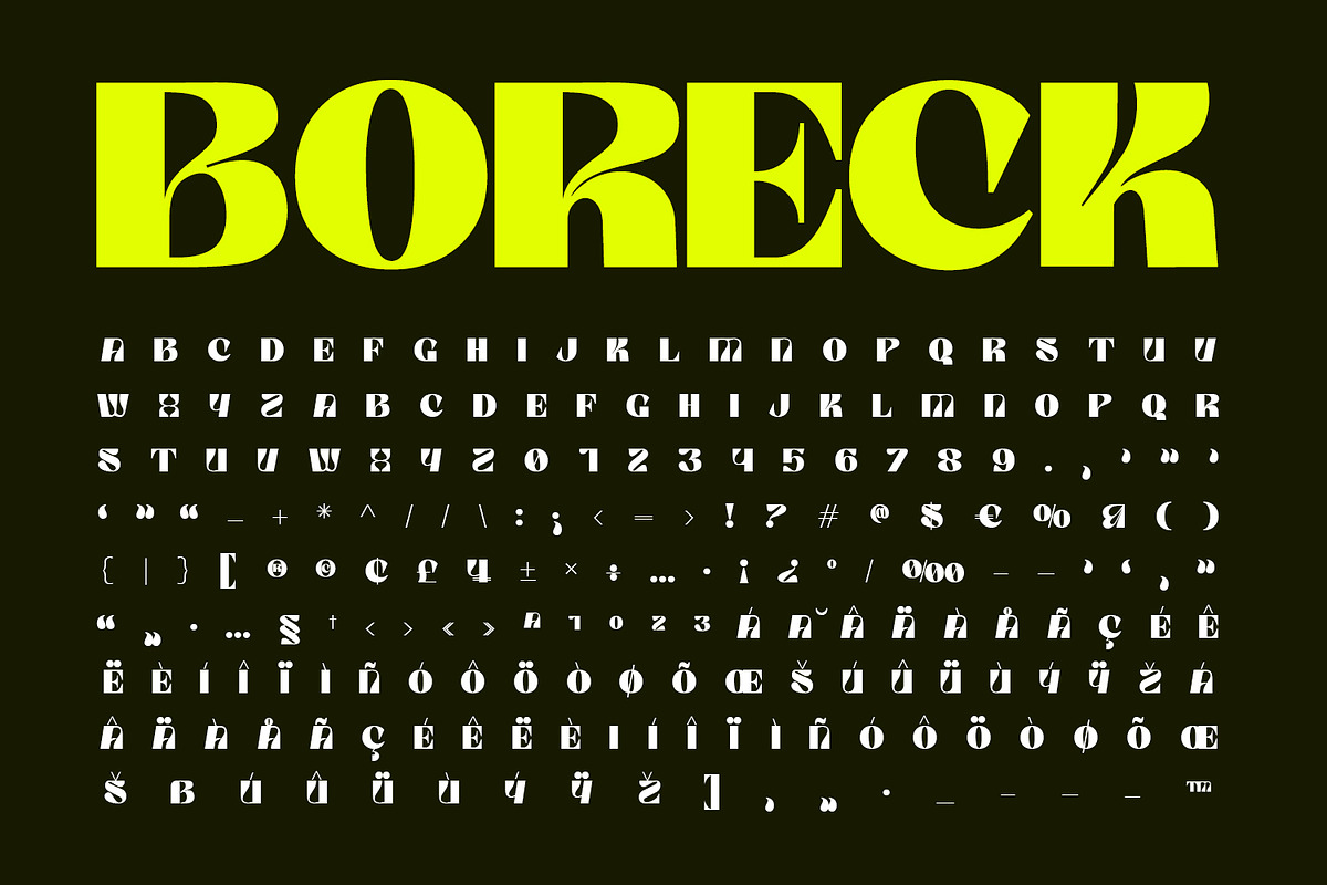 Boreck Display, a Sans Serif Font by Foxtype (Photo 3 of 5)
