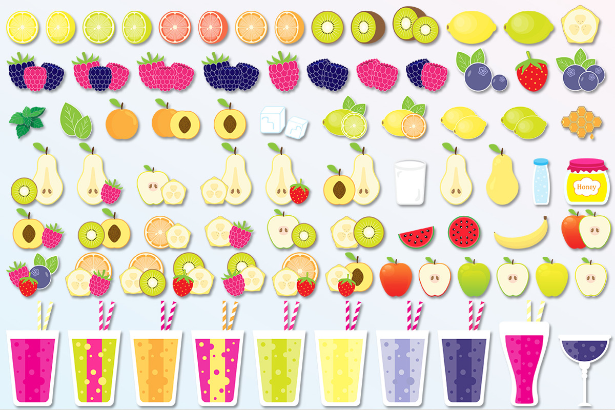 Big Fruit Set (eps, png), an Object Graphic by My Sweet Dreams (Photo 2 of 3)