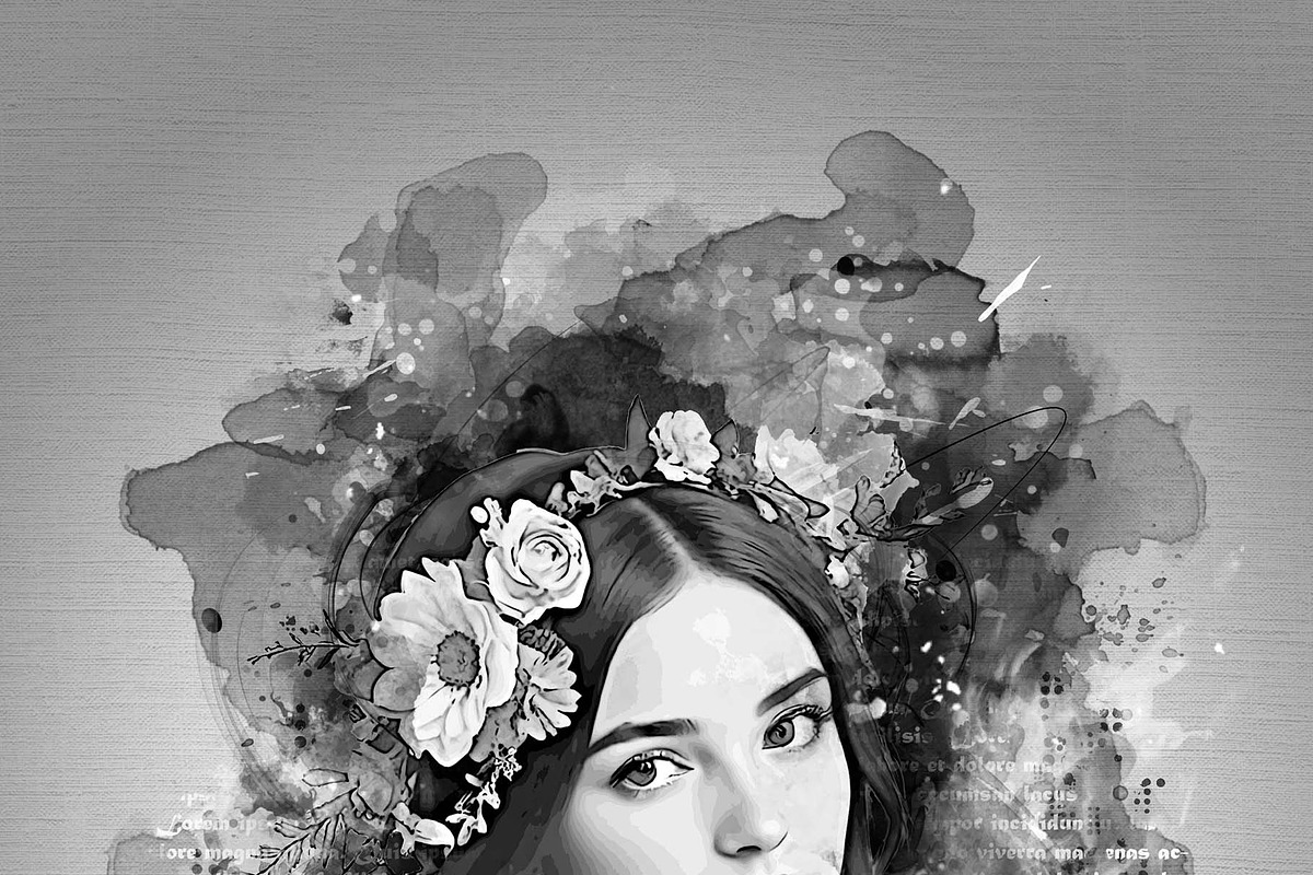 Mixed Media Wall Art Photo Effect, an Action Add-On by MRI STUDIO (Photo 18 of 18)