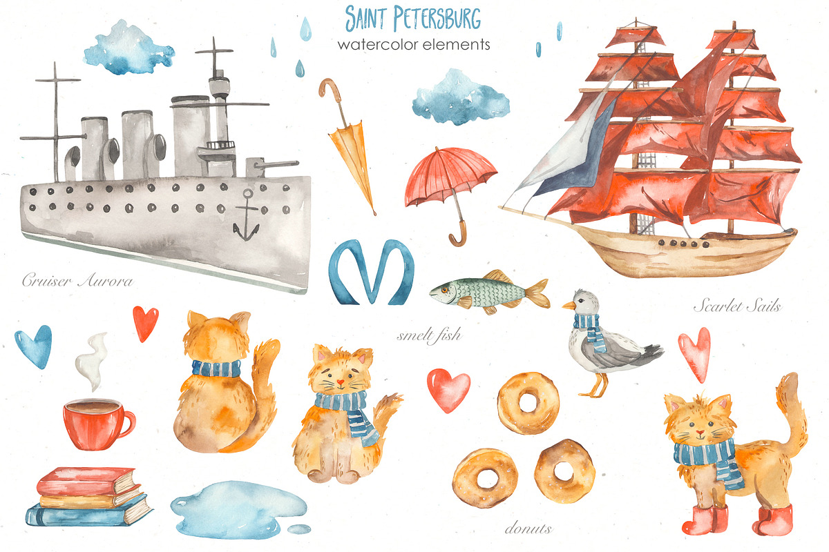 Saint Petersburg watercolor, an Object Illustration by Marina Ermakova (Photo 4 of 12)
