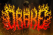 ARZON FIRE – Death Metal Fire Font, a Blackletter Font by Fonday Studio (Thumbnail 4 of 9)