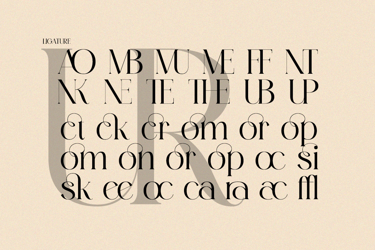 Lunabelle - Modern Elegant Luxury, a Serif Font by Qweera Studio (Photo 10 of 12)