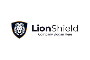 Lion Shield Logo Template