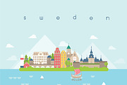 Landmarks Travel and Journey Vector., an Illustration by Noree (Thumbnail 6 of 6)