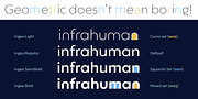 Ingeo, a Sans Serif Font by Blancoletters (Thumbnail 4 of 15)