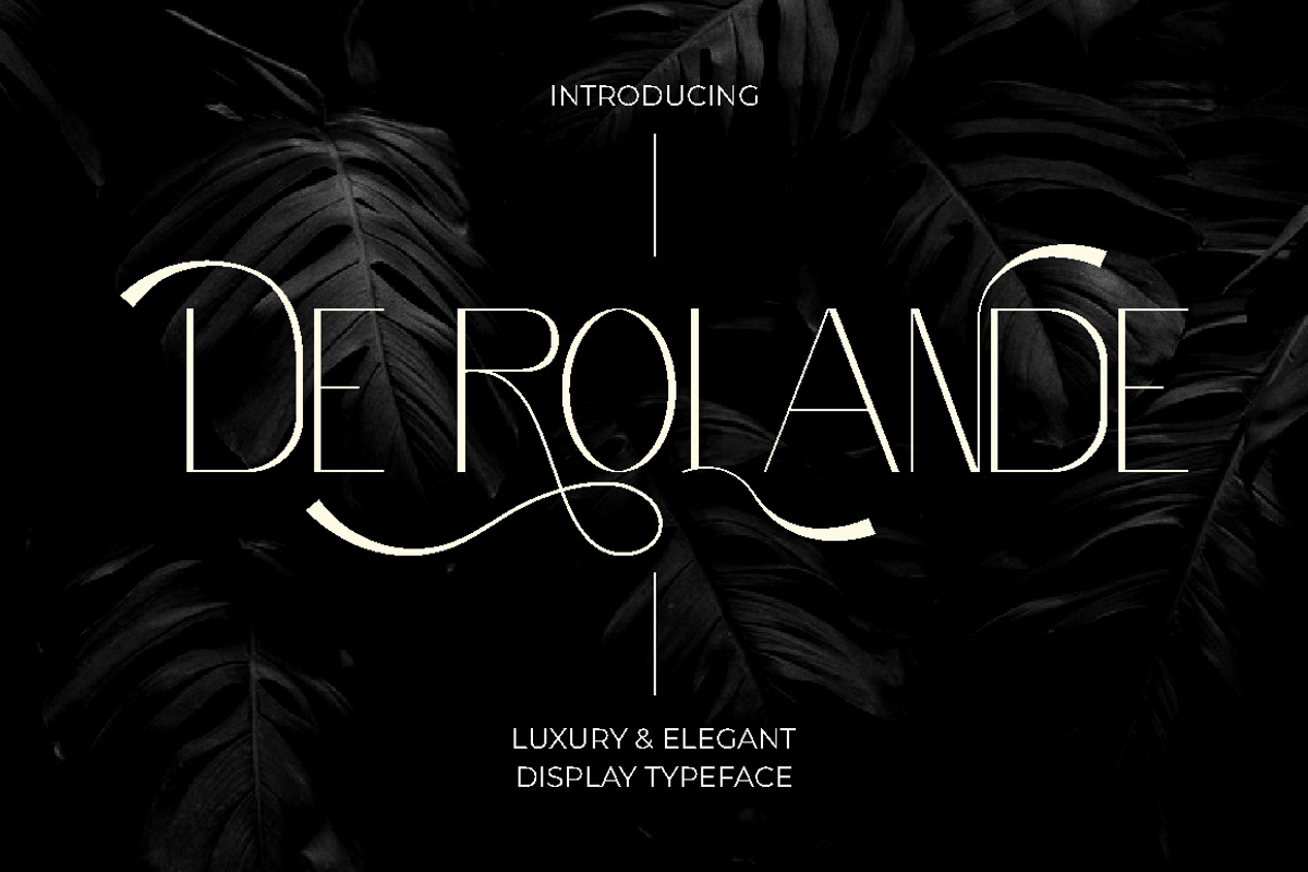 De Rolande - Luxury & Elegant Font, a Sans Serif Font by PutraCetol Studio (Photo 1 of 11)