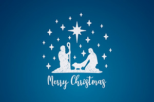 Birth of Christ. Mary and Joseph
