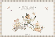 Little Halloween. Watercolor animals, a Seasonal Illustration by Kreker Kate (Thumbnail 13 of 13)