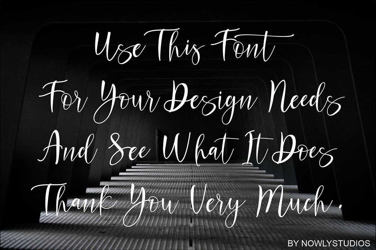 Adisha Script, a Script Font by Nowlystudios (Photo 2 of 7)