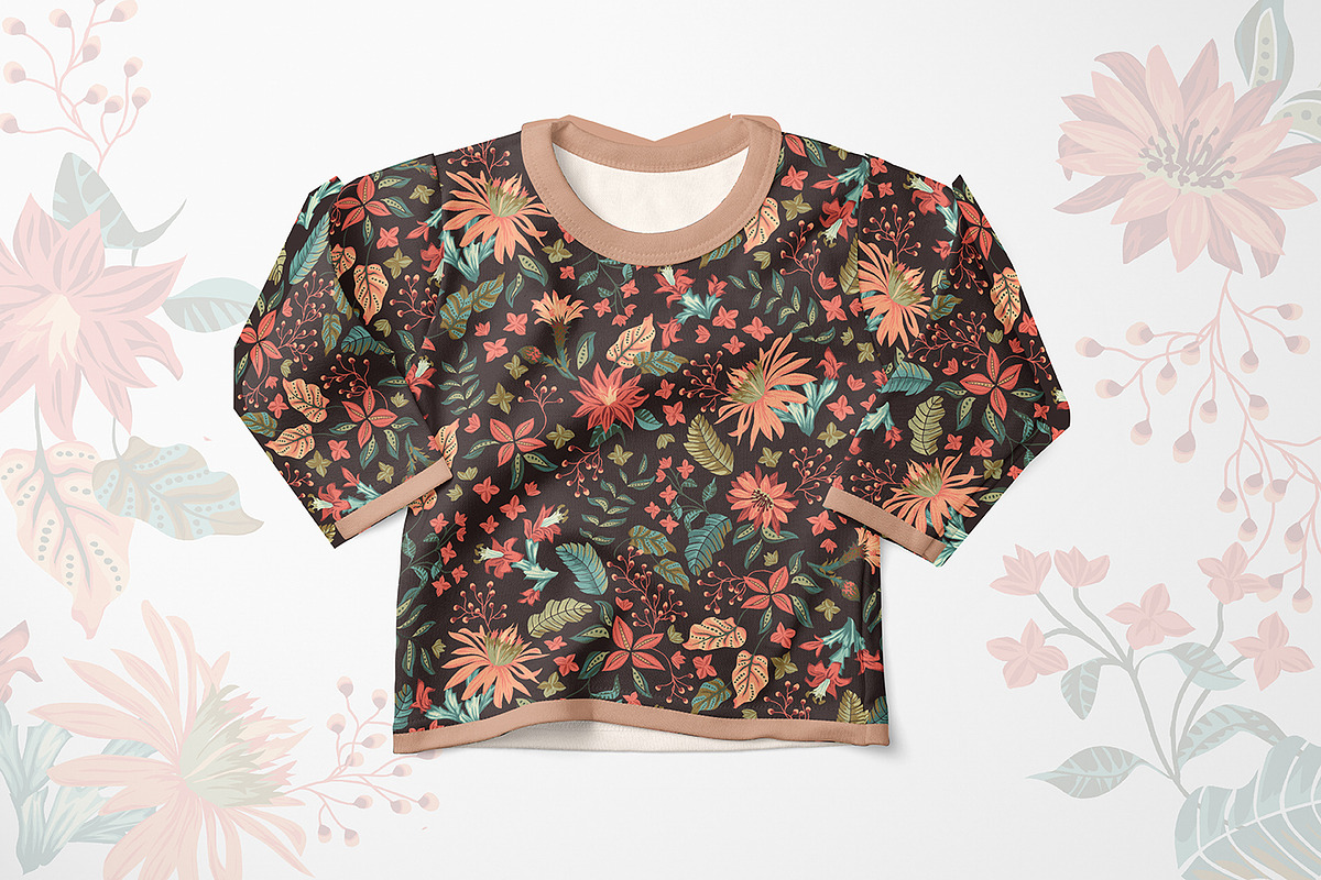 Tropical Floral Seamless Pattern, a Pattern Graphic by StudioGlouna (Photo 6 of 6)